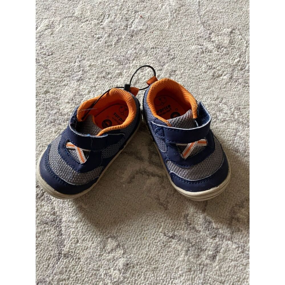 Stride Rite Navy and Orange Toddler Sneakers